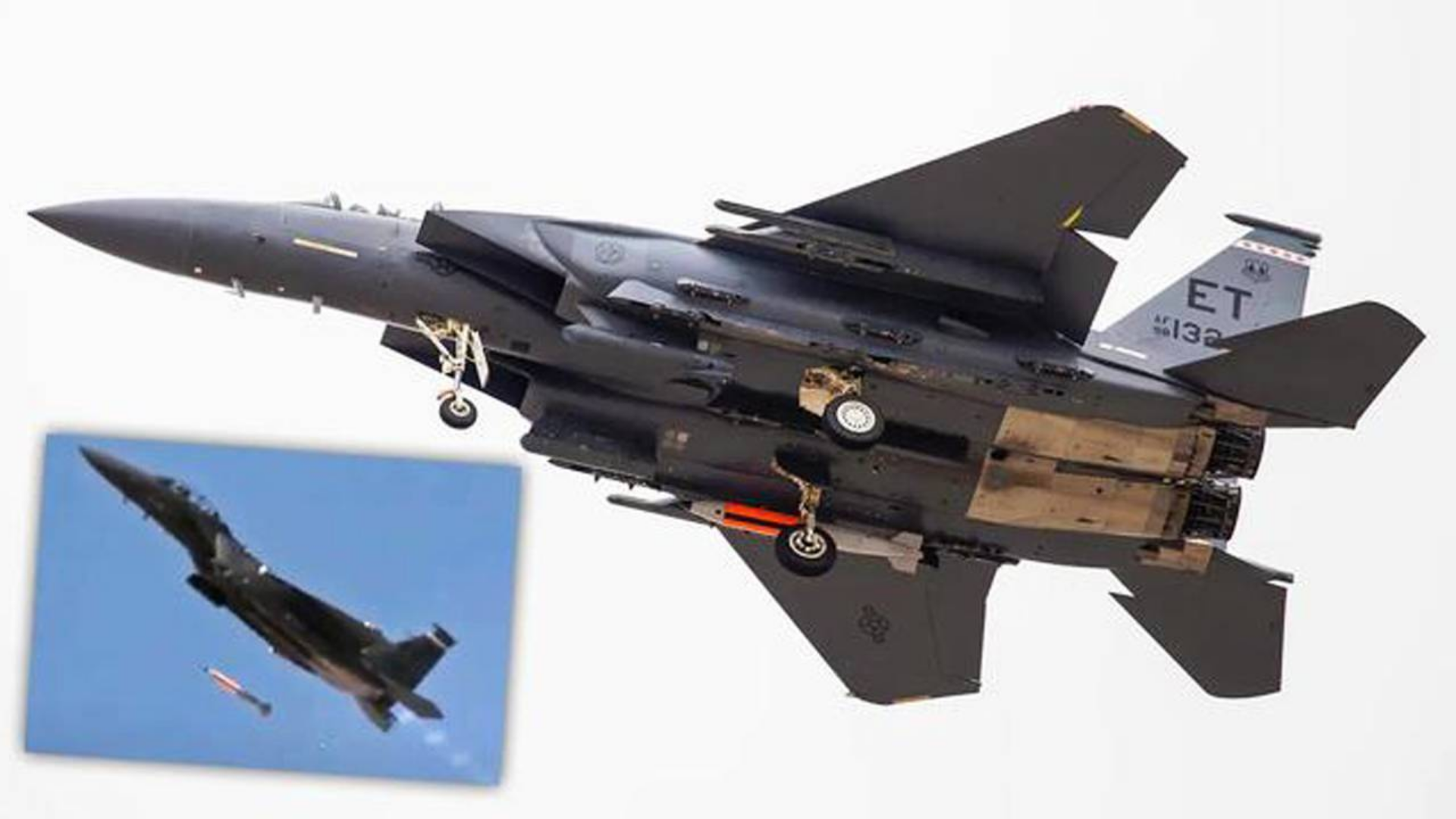 美军F-15成功测试B61-12智能核弹 B-21、F-35也将携带!